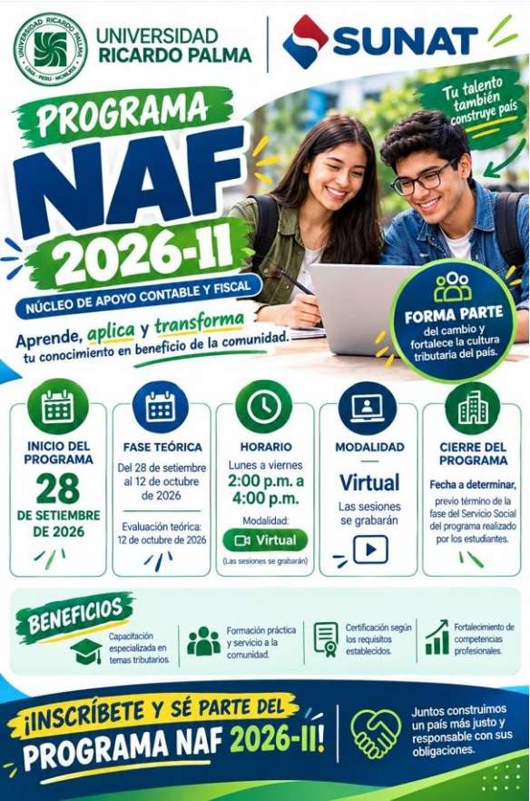 Evento :

¡No te pierda  nue tro Taller de Actualización! Prepárate para actualizar y reforzar tu  conocimiento  en tema  clave:
- Contabilidad General
- Contabilidad de Co to 
- Contabilidad Gubernam