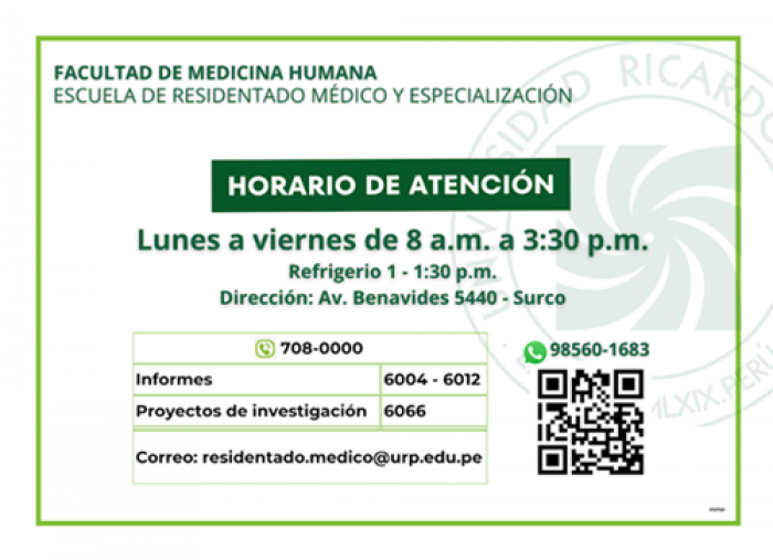 Canale  de comunicación oficiale Toda comunicación de la E cuela de Re identado Médico y E pecialización  erá realizada a travé  de: