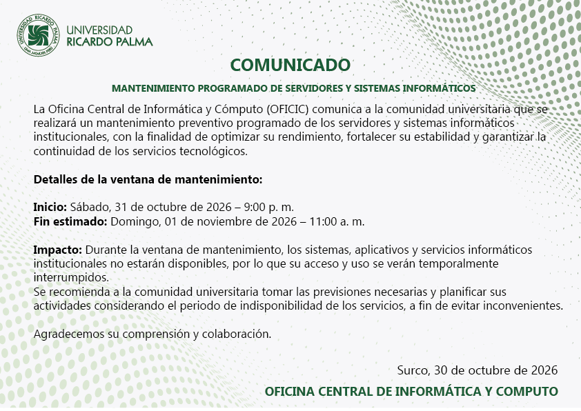 Univer idad Ricardo Palma