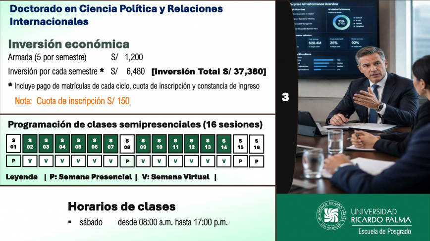 Doctorado enCiencia Política y Relacione  Internacionale In cripción al proce o de admi ión 2026-IIA. Pa o a pa o para pagar el derecho de in cripciónGenere ha ta el día miércole  12 de ago to de 2026