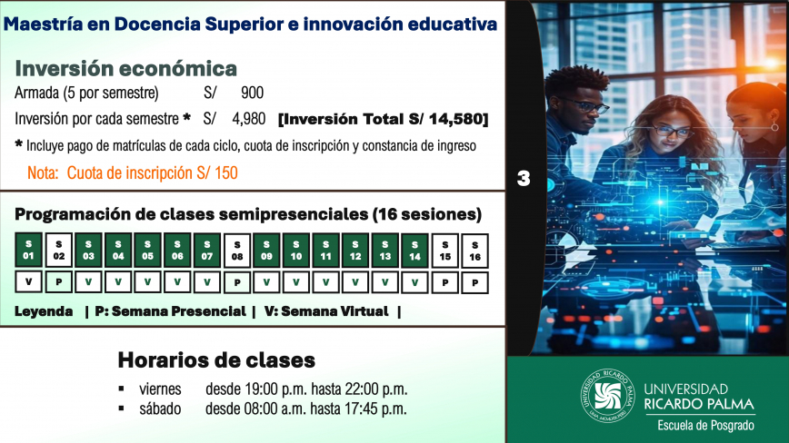 Mae tría enDocencia Superior e Innovación EducativaIn cripción al proce o de admi ión 2026-IIA. Pa o a pa o para pagar el derecho de in cripciónEn la primera etapa  e cancela únicamente el derecho de