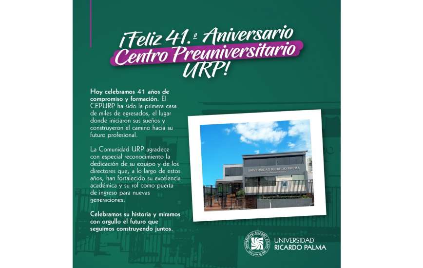 CEPURP celebra 41 años al servicio de la educación y la formación integral de jóvenes peruanos