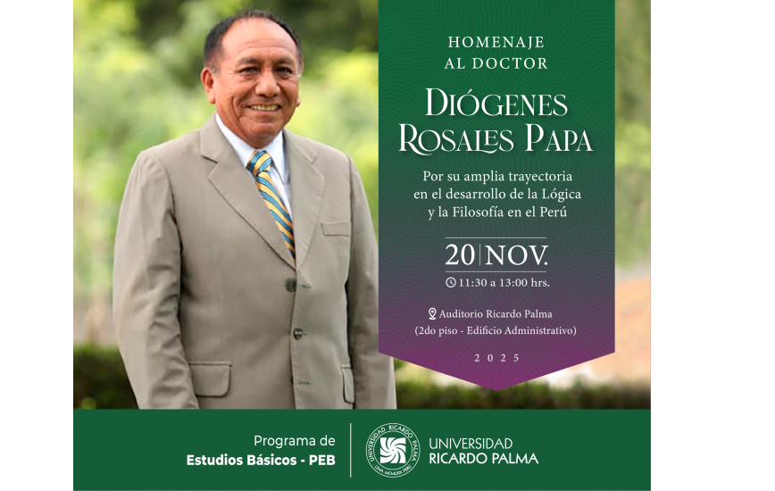 URP realizará homenaje al destacado lógico y filósofo Dr. Diógenes Rosales Papa