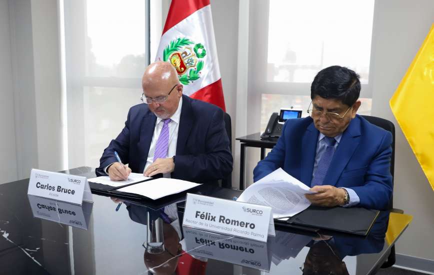 Convenio con la Municipalidad de Santiago de Surco