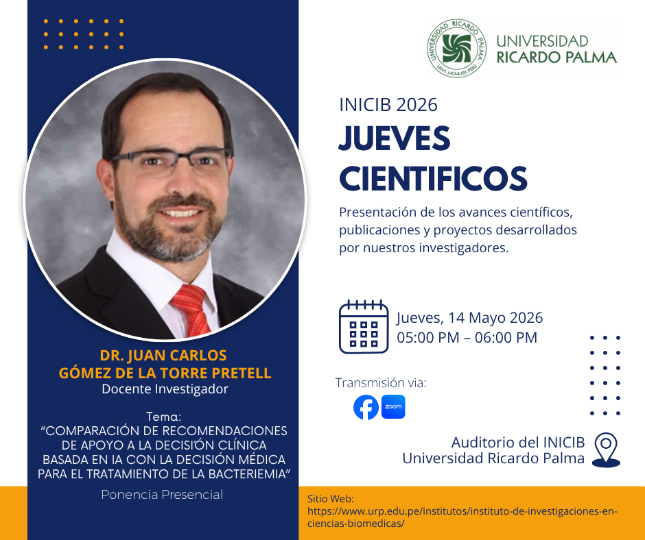 JUEVES CIENTIFICOS INICIB 2025
			13 NOVIEMBRE