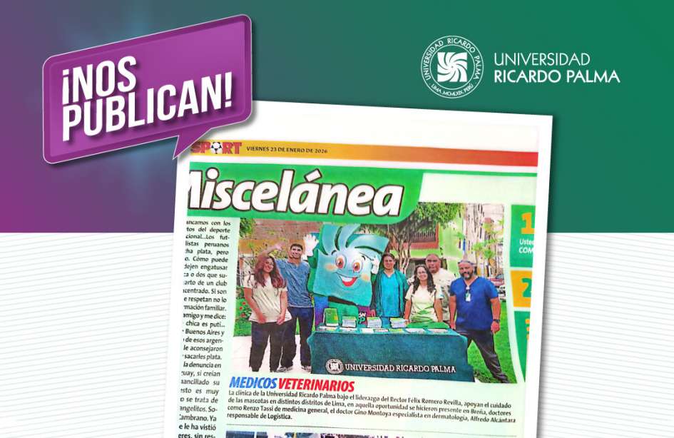 Clínica Veterinaria Docente URP destaca en medio informativo por Campaña Gratuita
